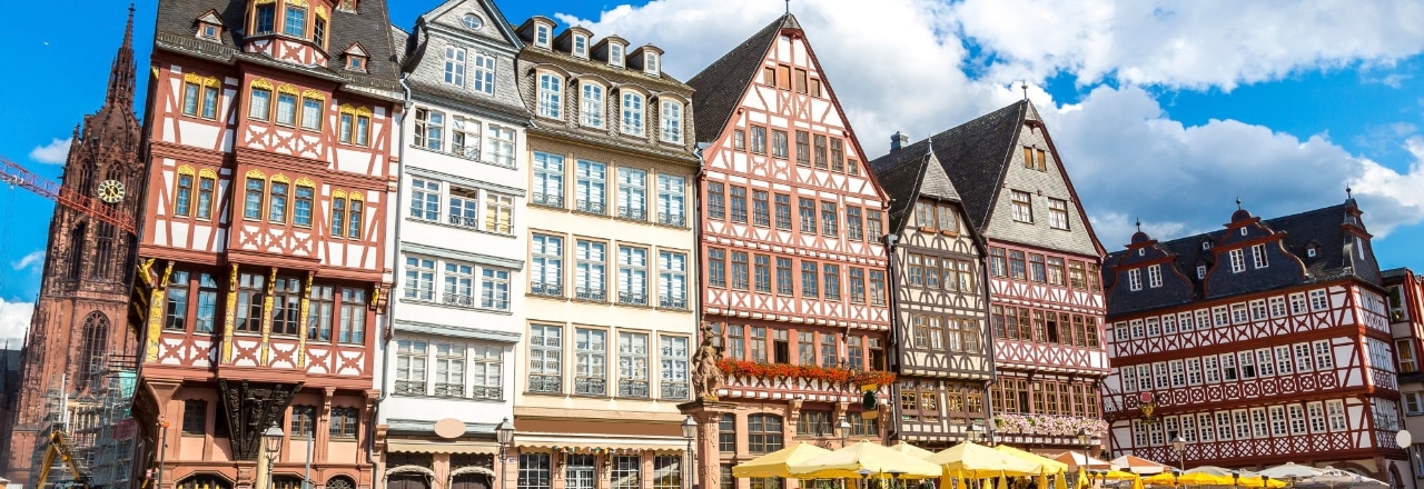 Old traditional buildings in Frankfurt