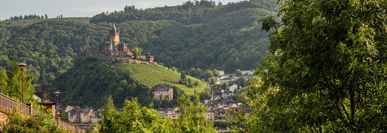 Blick auf die Reichsburg in Cochem