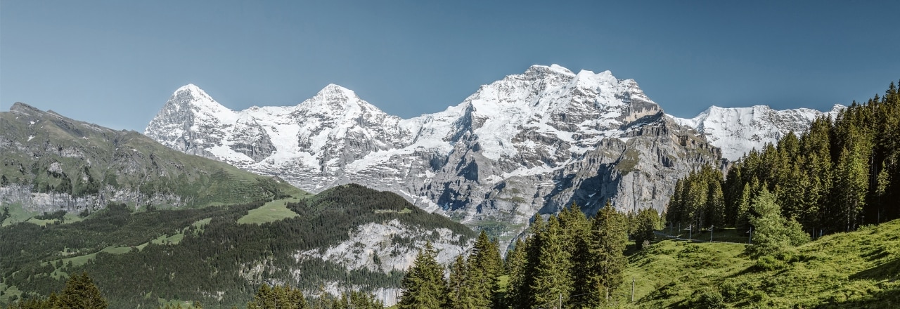 Schweizer Berge in der  Jungfrau Region 