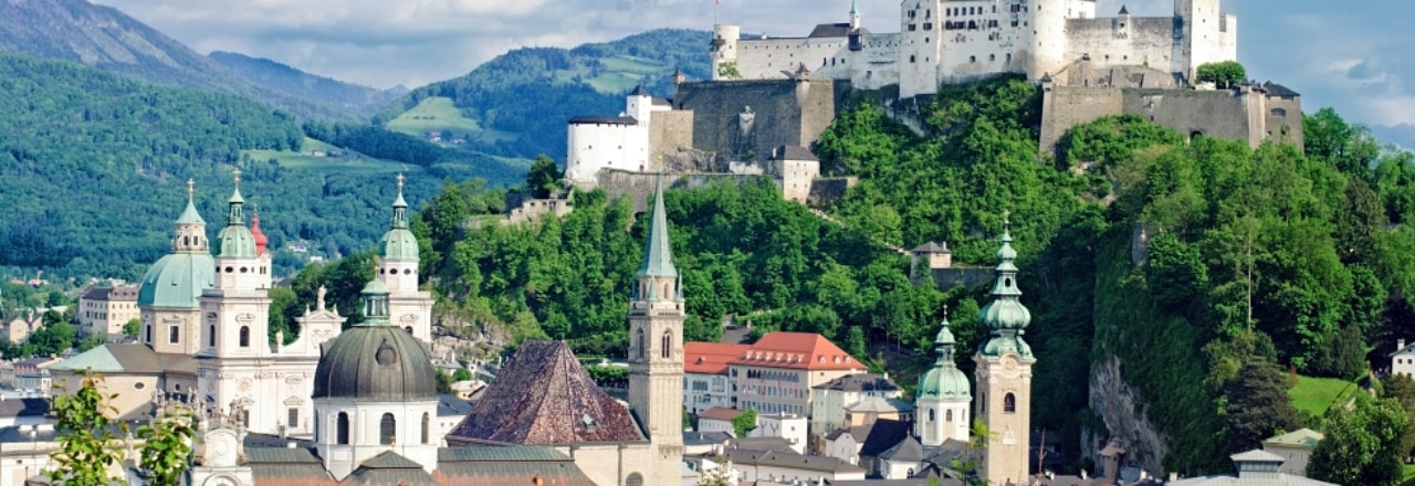 Hohensalzburg Fortress in Salzburg. Austria 