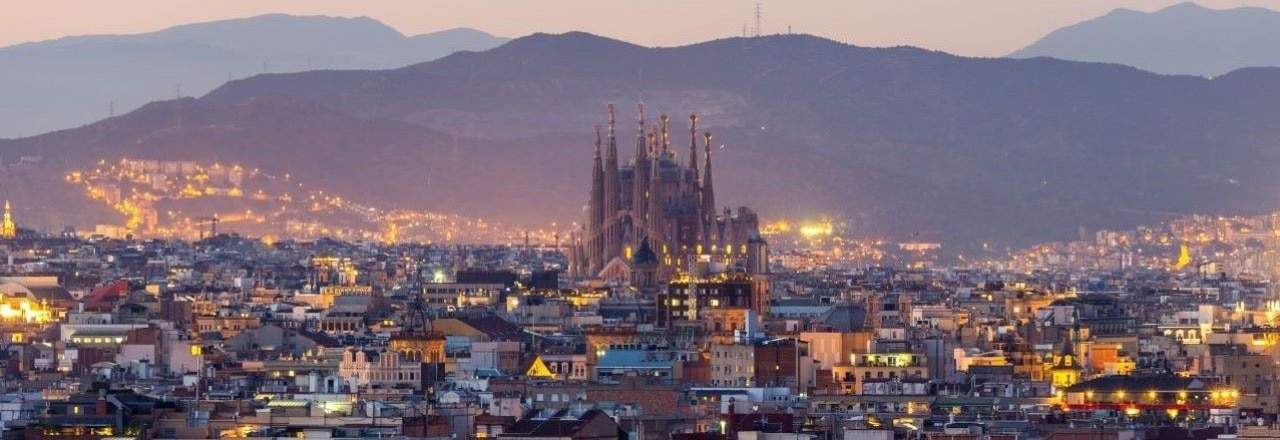 Barcelona Stadtansicht mit Sagrada Familia