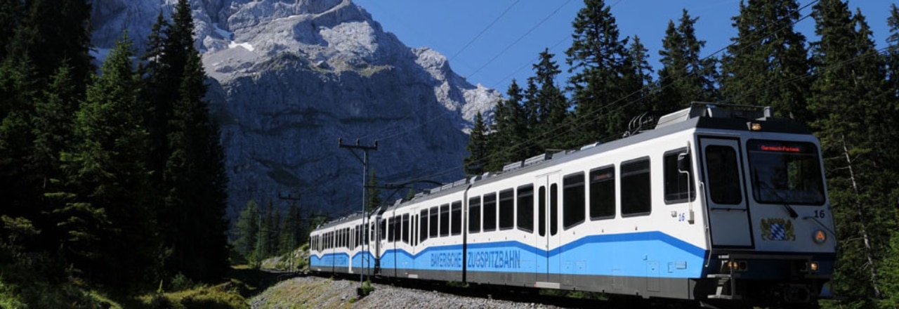 Zugspitzbahn im Sommer