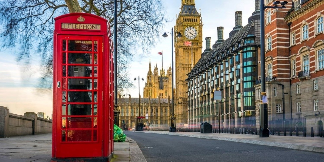 Rote Telefonzelle in London