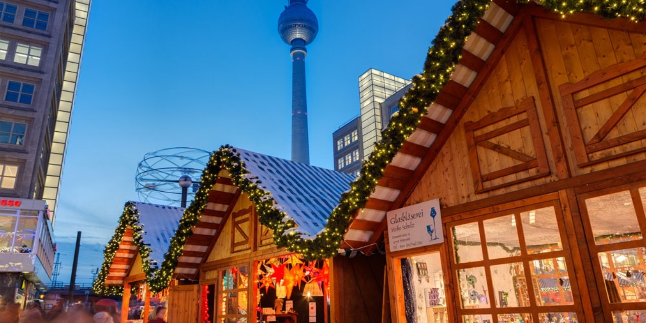 Weihnachtsmarkt auf dem Alexanderplatz, Berlin