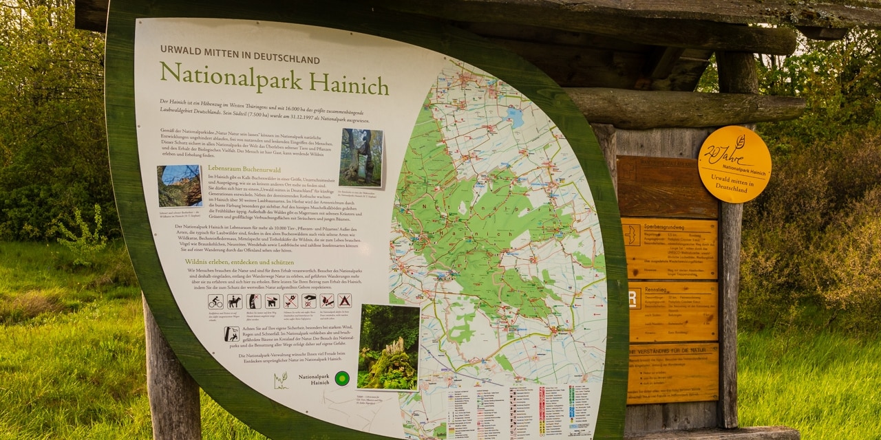 Karte Nationalpark Hainich