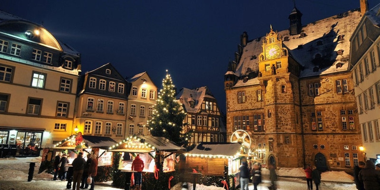 Weihnachtsmarkt in Marburg, Markt