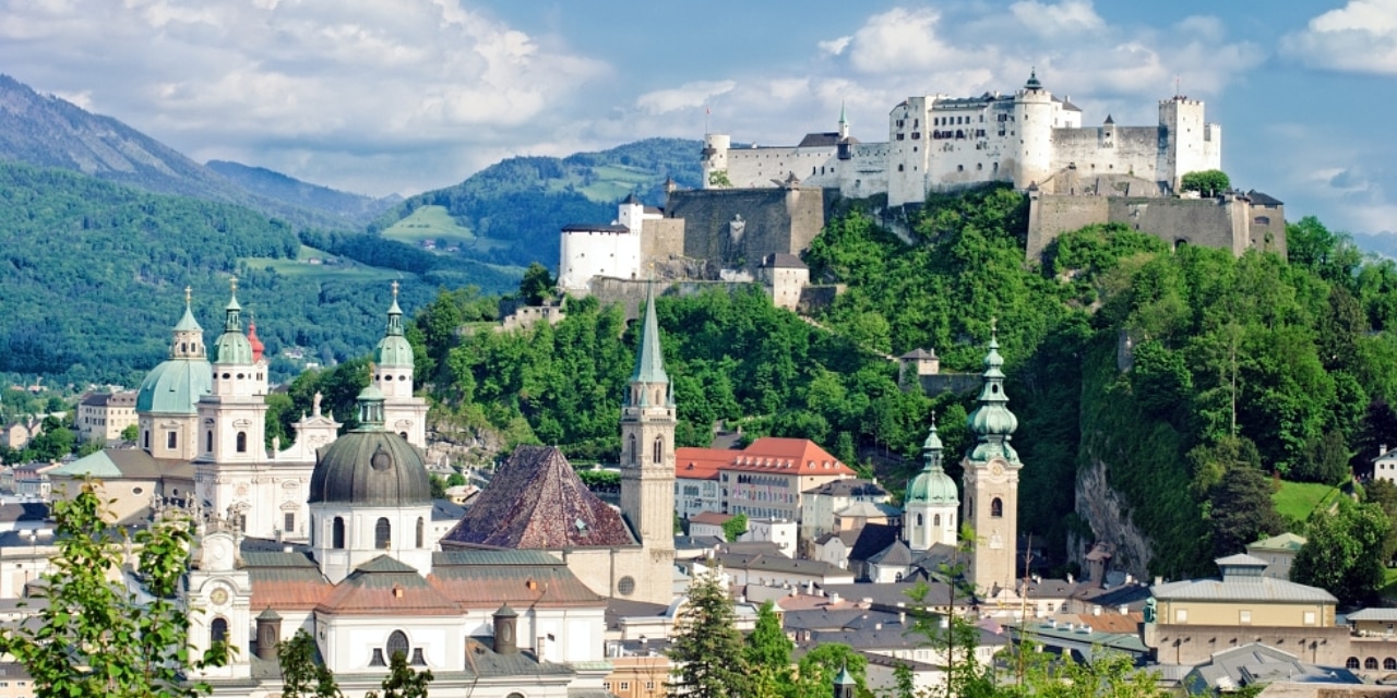 Hohensalzburg Fortress in Salzburg. Austria 