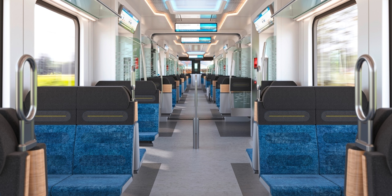 Sitzplatzaufteilung im neuen S-Bahn-Zug