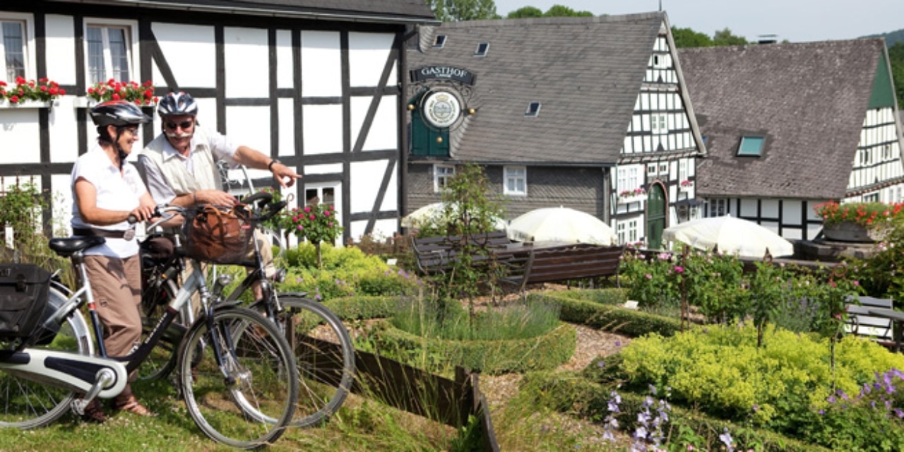 Fahrradfahrer in Olsberg