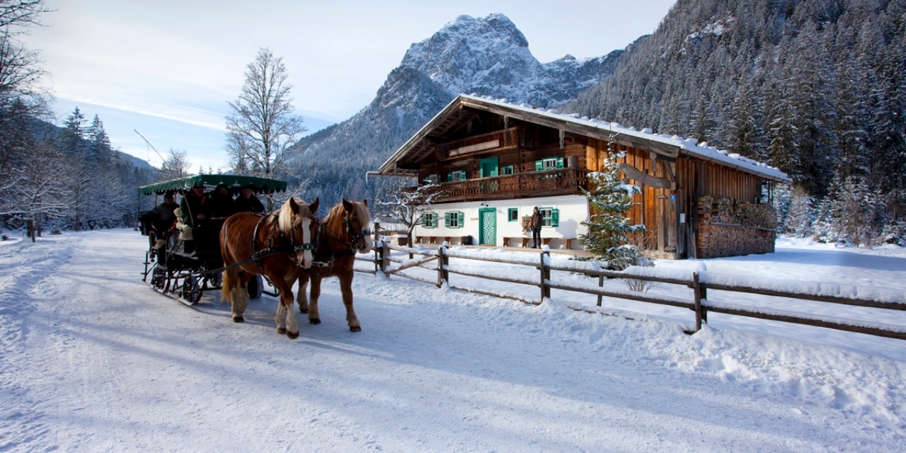 Pferdeschlitten Klausbachhaus