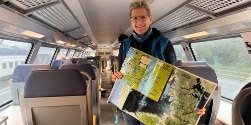 Dörte Hansen in der Marschbahn mit Karte