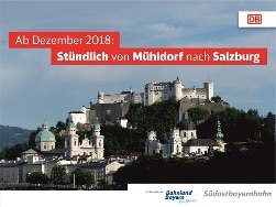 Stündlich von Mühldorf nach Salzburg
