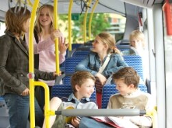 Schüler im Bus