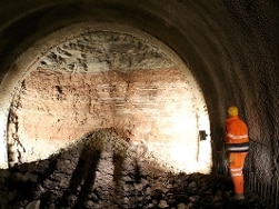 Sprengungen Zierenberger Tunnel