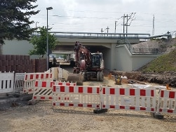 Bauarbeiten Tunnel Azmannsdorfer Weg 2017