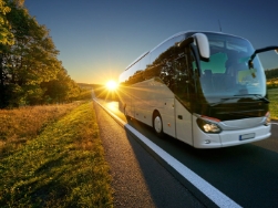 Bus Sonnenuntergang