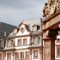 Historical houses in downtown Mainz