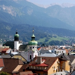 Stadtansicht Innsbruck, Österreich