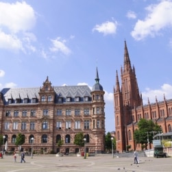 Marktplatz in Wiesbaden, Germany