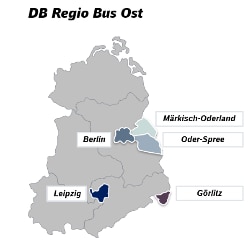 Karte DB Regio Bus Ost