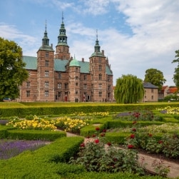 Rosengarten und Schloss Rosenborg in Kopenhagen 