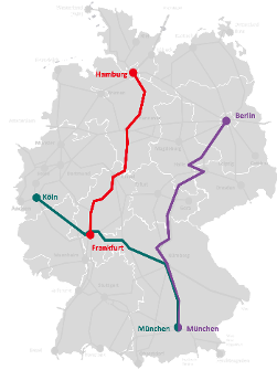 Streckenkarte Juniorexpress