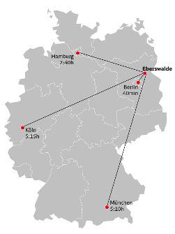 Anreise zum Biosphärenreservat Schorfheide-Chorin
