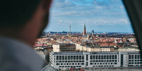Ausblick über München