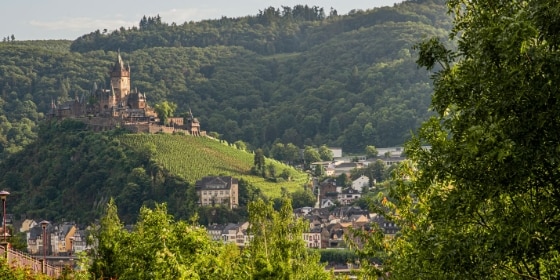 Blick auf die Reichsburg in Cochem