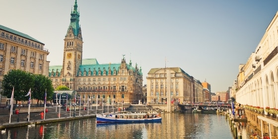 Hamburg: Blick aufs Rathaus