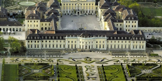 Luftbild der Gesamtanlage des Residenzschlosses