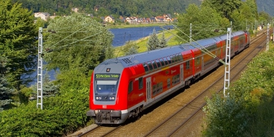 S-Bahn Dresden bei Bad Schandau