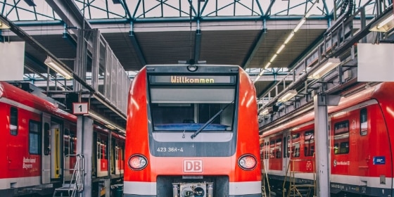 S-Bahn-Züge im Werk Steinhausen