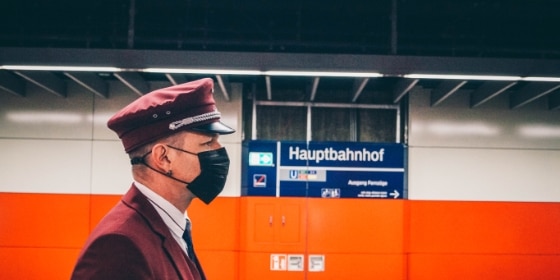 Mitarbeiter des Serviceteams am Hauptbahnhof