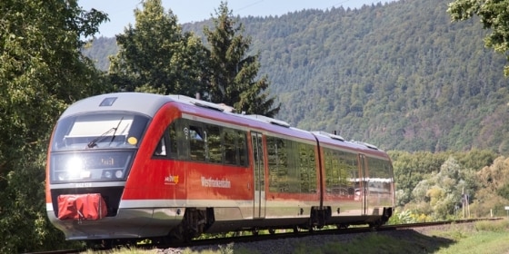 Zug der Westfrankenbahn