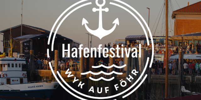 Hafenfestival Föhr Logo mit Hintergrund