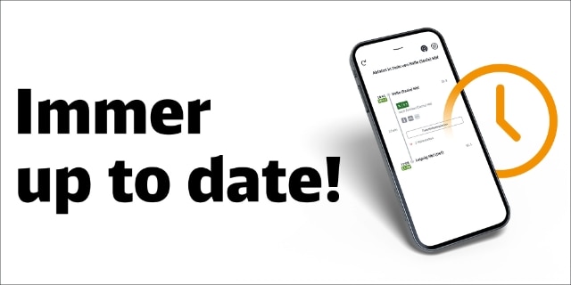 Reisevorschau DB Navigator: Immer up to date!