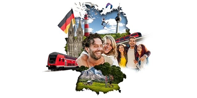 Quer-durchs-land-Ticket Deutschelandkarte