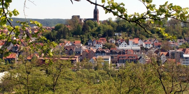 Blick auf Frankenberg