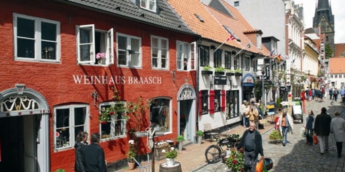 Rote Straße in Flensburg