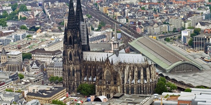Luftaufnahme Kölner Dom