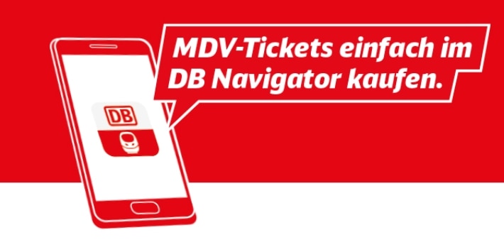 MDV-Tickets einfach im DB Navigator kaufen.