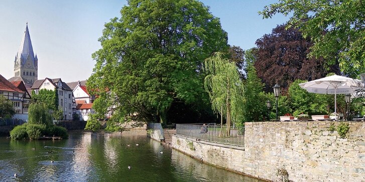 Blick auf Fluss in Soest