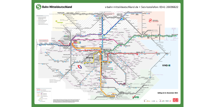 Liniennetz S-Bahn Mitteldeutschland