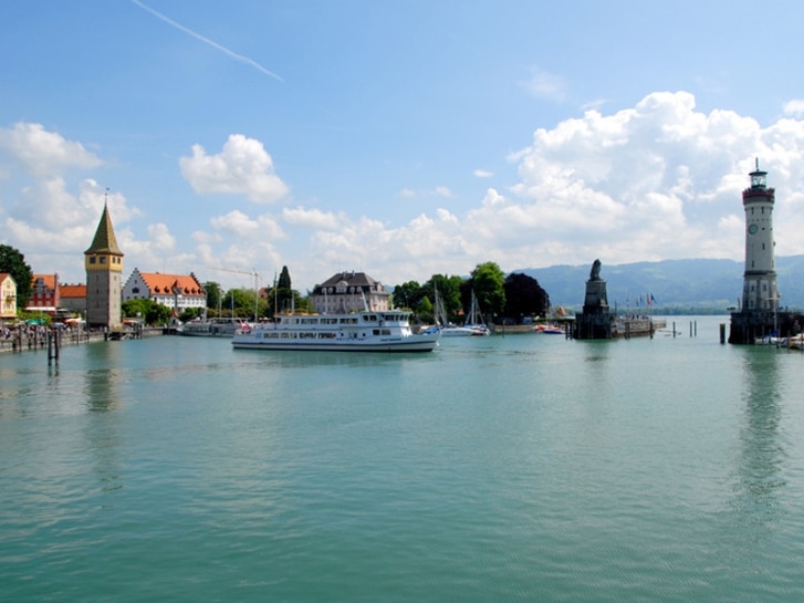 Ansicht Lindau vom See aus