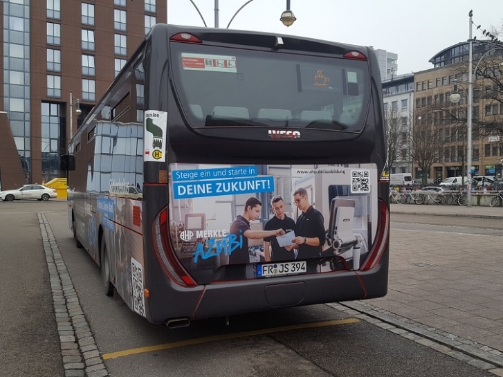 Buswerbung bei der DB Regio BadenWürttemberg