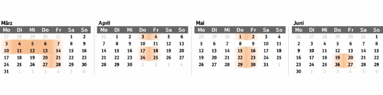 Baukalender 3.3.-27.6.