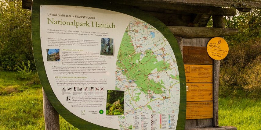 Karte Nationalpark Hainich