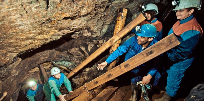 Im Besucherbergwerk Freiberg das Abenteuer Bergbau hautnah erleben