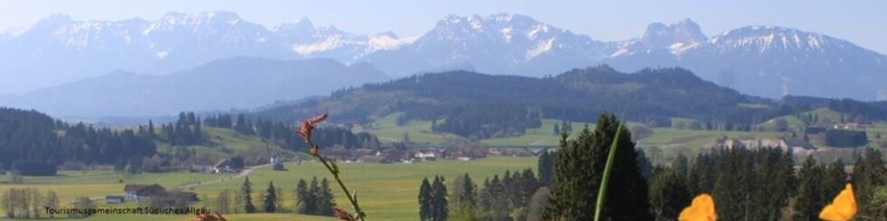 Kleinwalsertal mit Bergen im Hintergrund